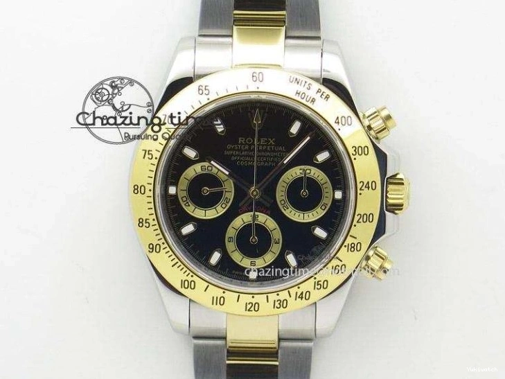 Diamonds YG Edition 1:1 Best Steel YG TWF on YG Dial Daytona A7750 116595RBOW 904L Bracelet Black 0306